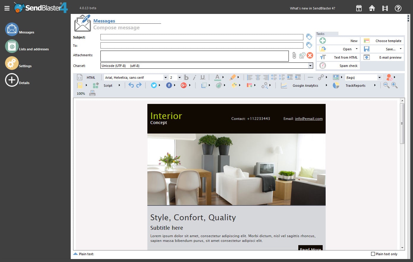 Gestalten Sie Wirkungsvolle Emails Sendblaster Newsletter Software