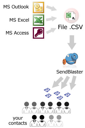 importing microsoft address database format