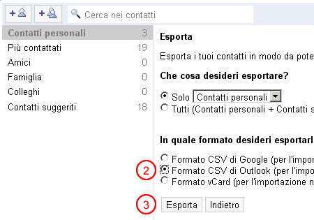 Export csv from Gmail for Outlook CSV format compatible with bulk emailer SendBlaster