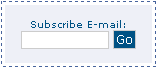 ejemplo de formuario de suscripción a e-mail css