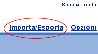 Esporta rubrica Yahoo! Mail