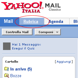Rubrica Yahoo! Mail
