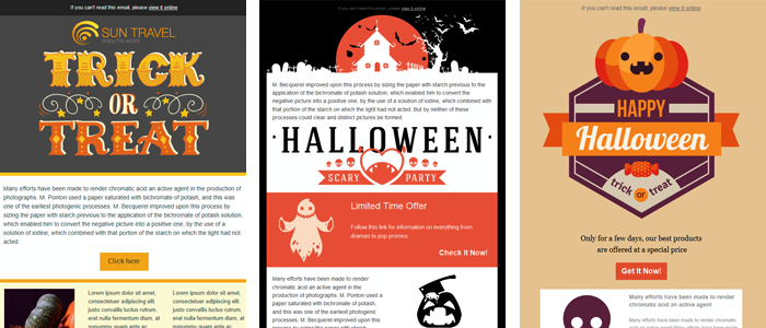 Halloween 2020: free templates for your newsletters